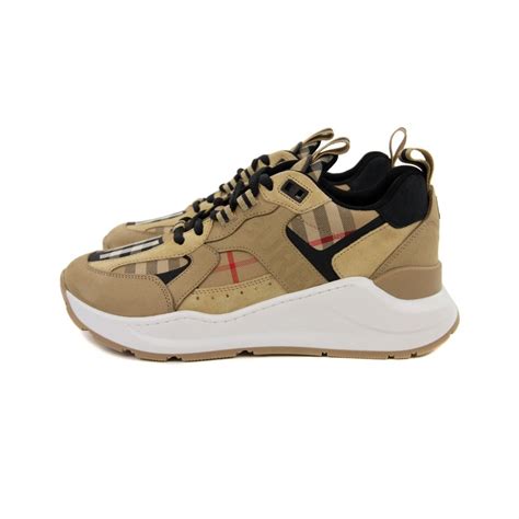 Burberry Sean II Suede and Leather Sneakers 